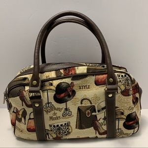 SIGNARE Tapestry purse shoulder Bag  “Marchand de Modes” fashion